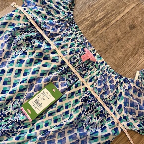 Lilly Pulitzer Resort White Toe In Pineapple Off The Shoulder Nevie Dress - Picture 10 of 15